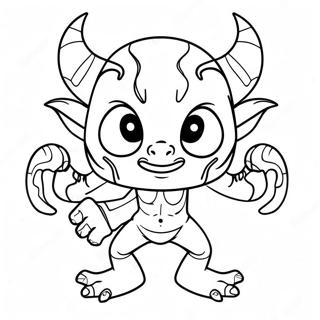 Bläckdemon Karaktär Målarbild | Bläckdemon målarbild