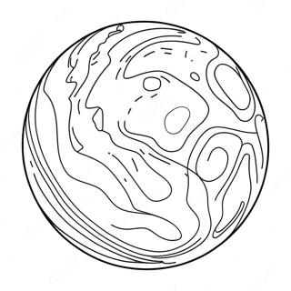 Planet Färgläggningssida | Planet målarbild