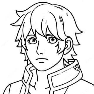 Minato färgläggningssida | Minato målarbild