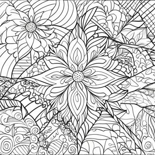 Geometriska quiltmönster målarbild | Lapptäcksmönster målarbild