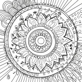 Romsk Boho Mandala Målarbild | Zigenare Boho målarbild