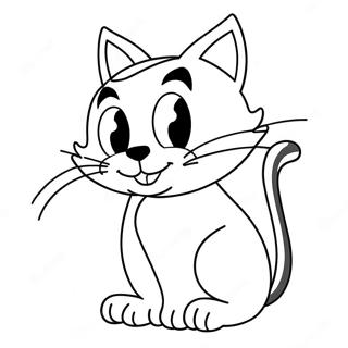 Rolig Sylvester Katt Målarbild | Sylvester Katt målarbild