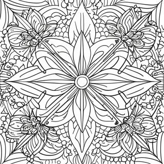 Geometrisk symmetri färgläggningssida | Symmetri målarbild