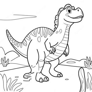 Spinosaurus målarbild | Spinosaurus målarbild