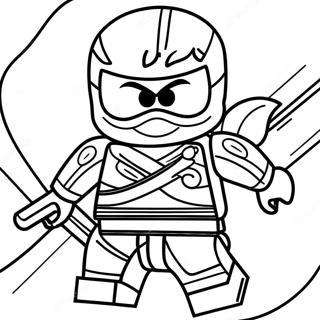 Cole Ninjago färgläggningssida | Cole Ninjago målarbild