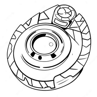Spryzen Beyblade färgläggningssida | Spryzen Beyblade målarbild