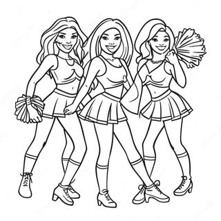 Tennessee Titans cheerleaders färgläggningssida | Tennessee Titans målarbild