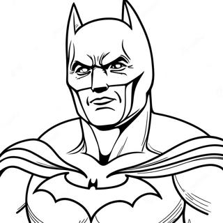 Batman i mörk kostym färgläggningssida | Batman mot Superman målarbild