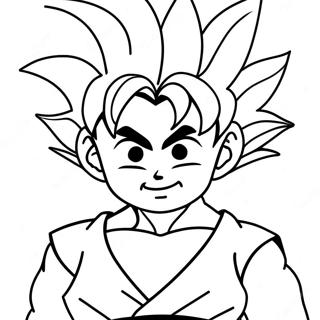 Goten Färgläggningssida | Goten målarbild