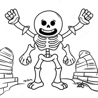 Giant Skeleton Clash Royale Färgläggningssida | Clash Royale målarbild