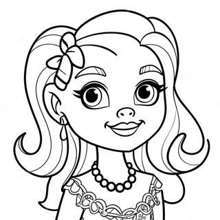 Frankie Monster High Färgläggningssida | Frankie Monster High målarbild