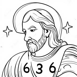 Johannes 3:16 Bibelvers Färgläggningssida | Johannes 3:16 målarbild