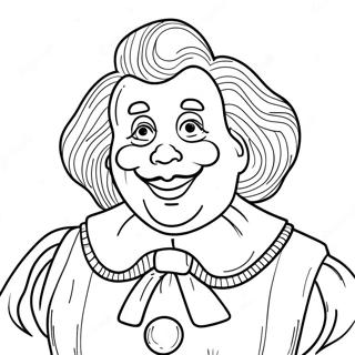 Ronald McDonald Färgläggningssida | Ronald McDonald målarbild