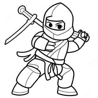 Zane Ninjago Målarbild | Zane Ninjago målarbild