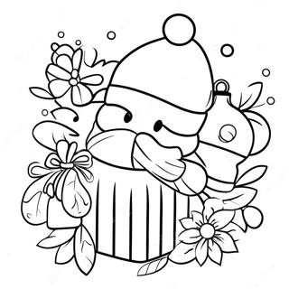 Jul Svår Färgläggningssida | Jul Hård målarbild