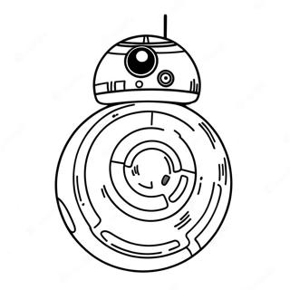 BB8 i ett galaktiskt äventyr färgläggningssida | BB8 målarbild