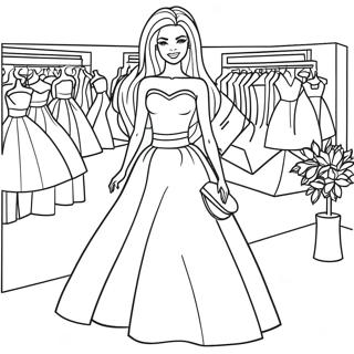 Mode Barbie Målarbild | Mode Barbie målarbild