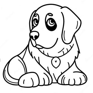 Bernese Mountain Dog målarbok | Bernersennenhund målarbild