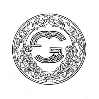 Gucci Logotyp Målarbild | Gucci målarbild