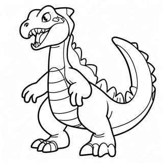Garchomp färgläggningssida | Garchomp målarbild