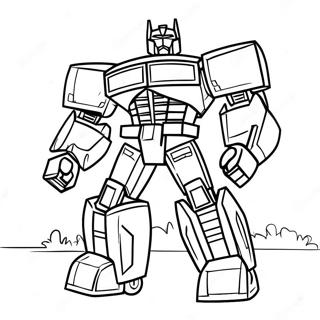 Ironhide Transformer färgläggningssida | Järnskydd målarbild