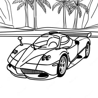 Pagani Färgläggningssida | Pagani målarbild