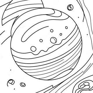 Jupiter planet färgläggningssida | Jupiter målarbild