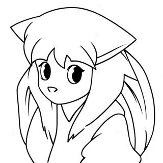Inuyasha med Tetsusaiga färgläggningssida | Inuyasha målarbild