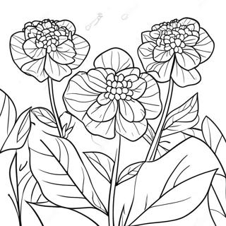 Vacker hortensia-trädgård färgläggning | Hortensia målarbild