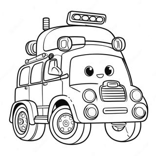 Robocar Poli målarbild | Robocar Poli målarbild