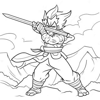 Kirishima i aktion färgläggningssida | Kirishima målarbild