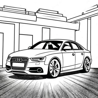 Audi Färgläggningssida | Audi målarbild