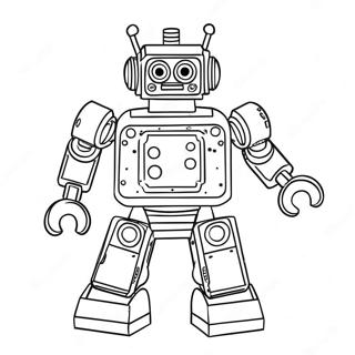 Lego robot målarbok | Lego Robot målarbild