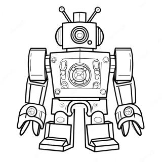 Futuristisk Lego robot målarbok | Lego Robot målarbild