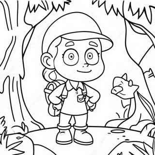 Eliza Thornberry Utforskar Djungeln Målarbok | Vilda Thornberrys målarbild
