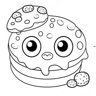 Toca Boca Crumpets Målarbild | Toca Boca Kex målarbild
