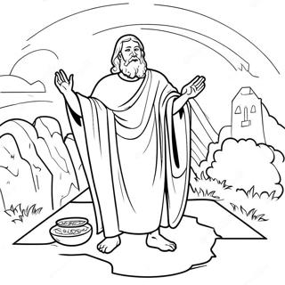 Leviticus färgläggningssida | Tredje Mosebok målarbild