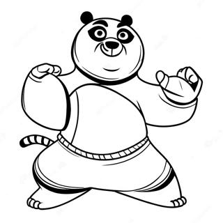 Kung Fu Panda 3 färgläggningssida | Kung Fu Panda 3 målarbild