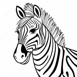Zebramönster färgläggningssida | Zebra målarbild