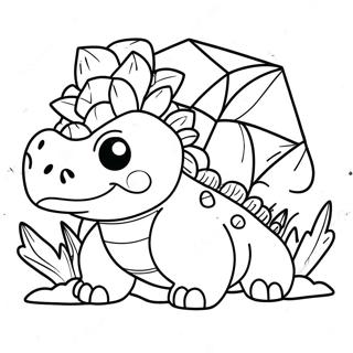 Venusaur med färgglada blommor färgläggningssida | Venusaur målarbild