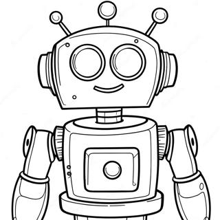 Roboten Rob färgläggningssida | Roboten Rob målarbild