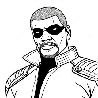 Nick Fury färgläggningssida | Nick Fury målarbild