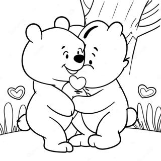 Nalle Puh Alla hjärtans dag Målarbilder