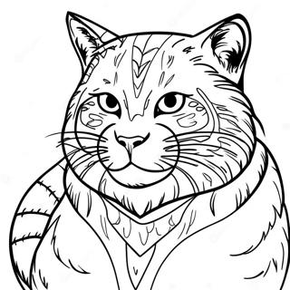 Vildkatt målarbild | Vildkatt målarbild