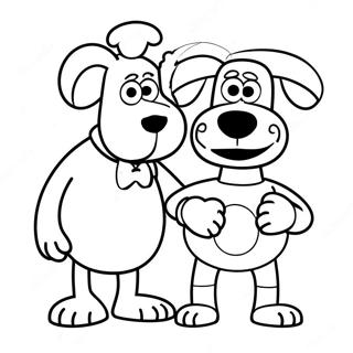 Wallace och Gromit målarbild | Wallace och Gromit målarbild