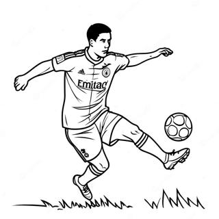 Lewandowski Gör ett Mål Målarbild | Lewandowski målarbild