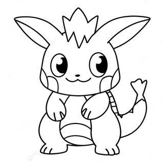 Mega Pokémon Målarbild | Mega Pokemon målarbild