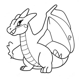 Charizard Flygande Målarbild | Mega Pokemon målarbild