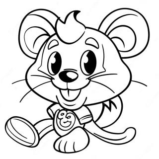 Chuck E Cheese Målarbild | Chuck E Cheese målarbild