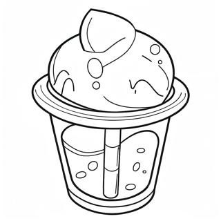 Färgglad Slushie Kopp Målarbild | Slushie målarbild